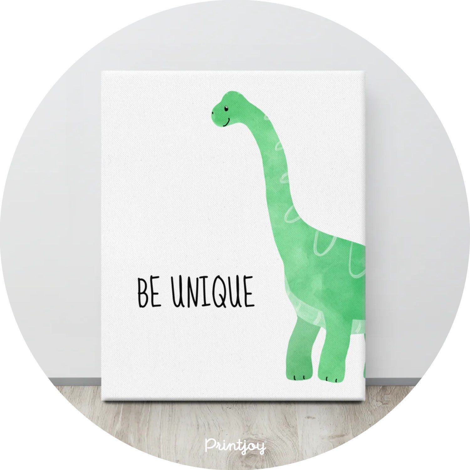 Boys Bright N Fun Tyrannosaurs T-Rex Dinosaur Bedroom Canvas Wall Art - Printjoy