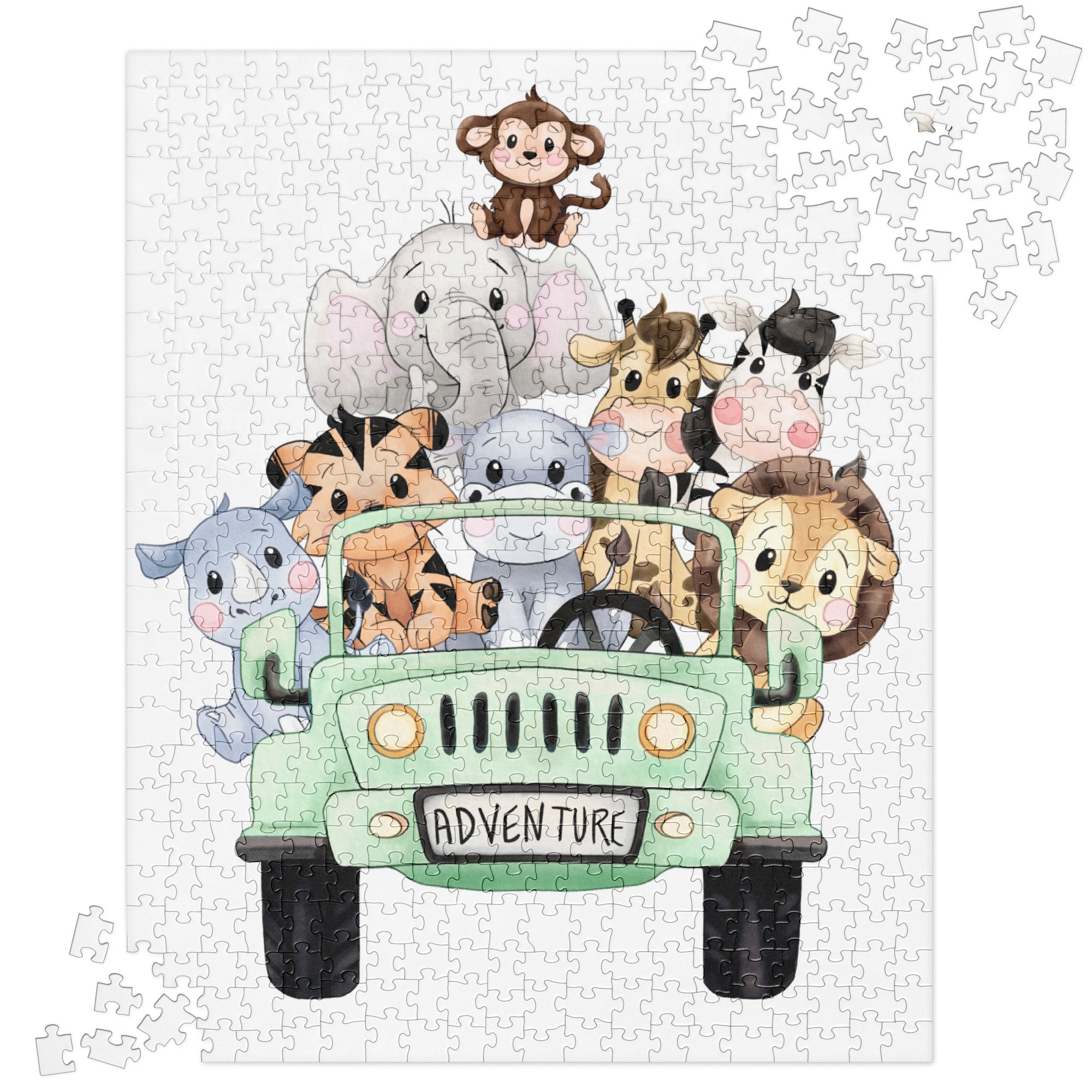 Kids Safari Animal Puzzle Gift - Printjoy