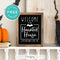 Free Printable Welcome To Our Haunted House Halloween Wall Art Decor Download - Printjoy