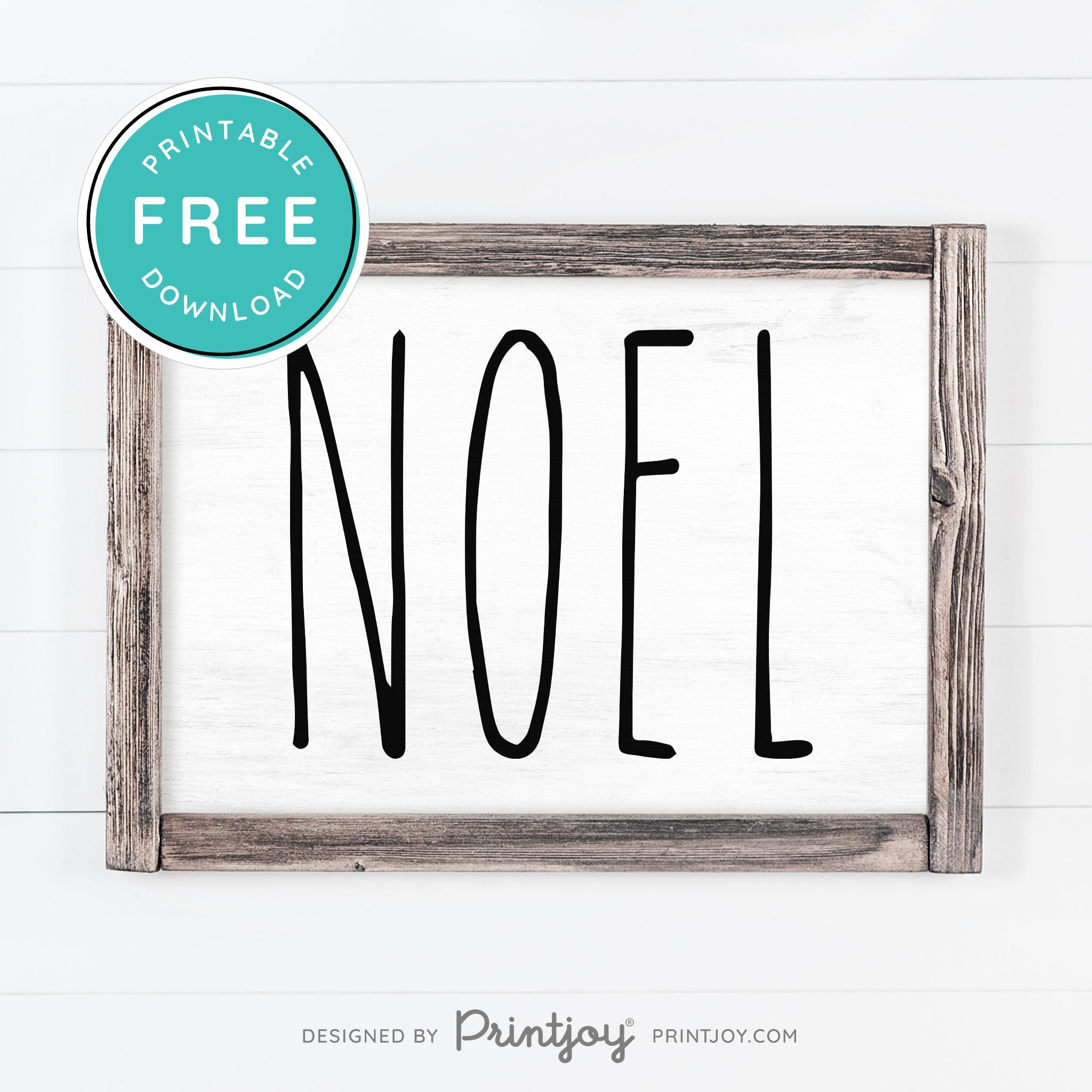 Free Printable Noel Christmas Farmhouse Winter Wall Art Decor Download - Printjoy