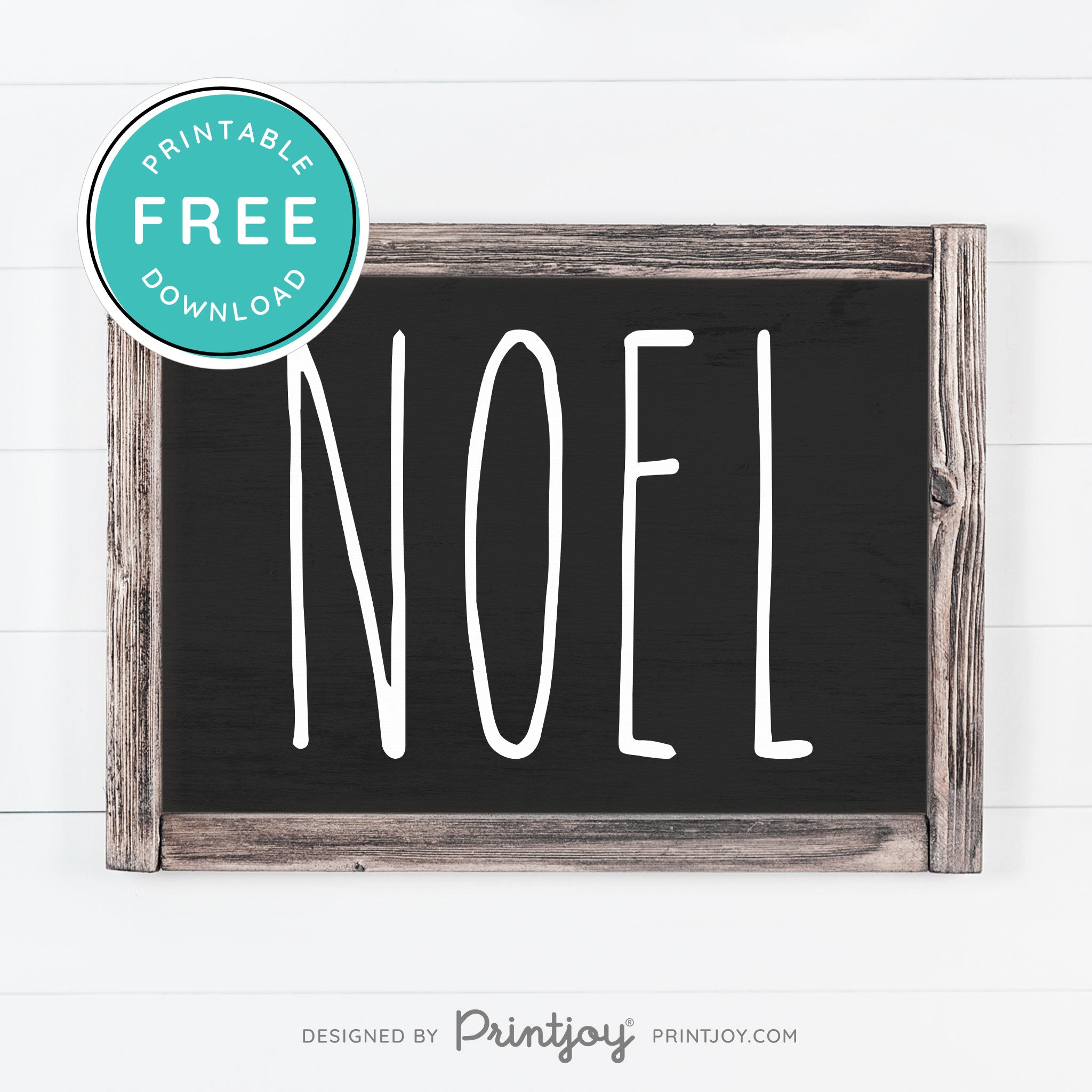 Free Printable Noel Christmas Farmhouse Winter Wall Art Decor Download - Printjoy