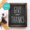 Free Printable Give Thanks Modern Farmhouse Thanksgiving Fall Wall Art Decor Download - Printjoy