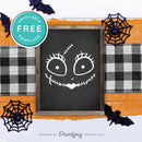Free Printable Sally Rag Doll Face Nightmare Halloween Wall Art Decor Download - Printjoy