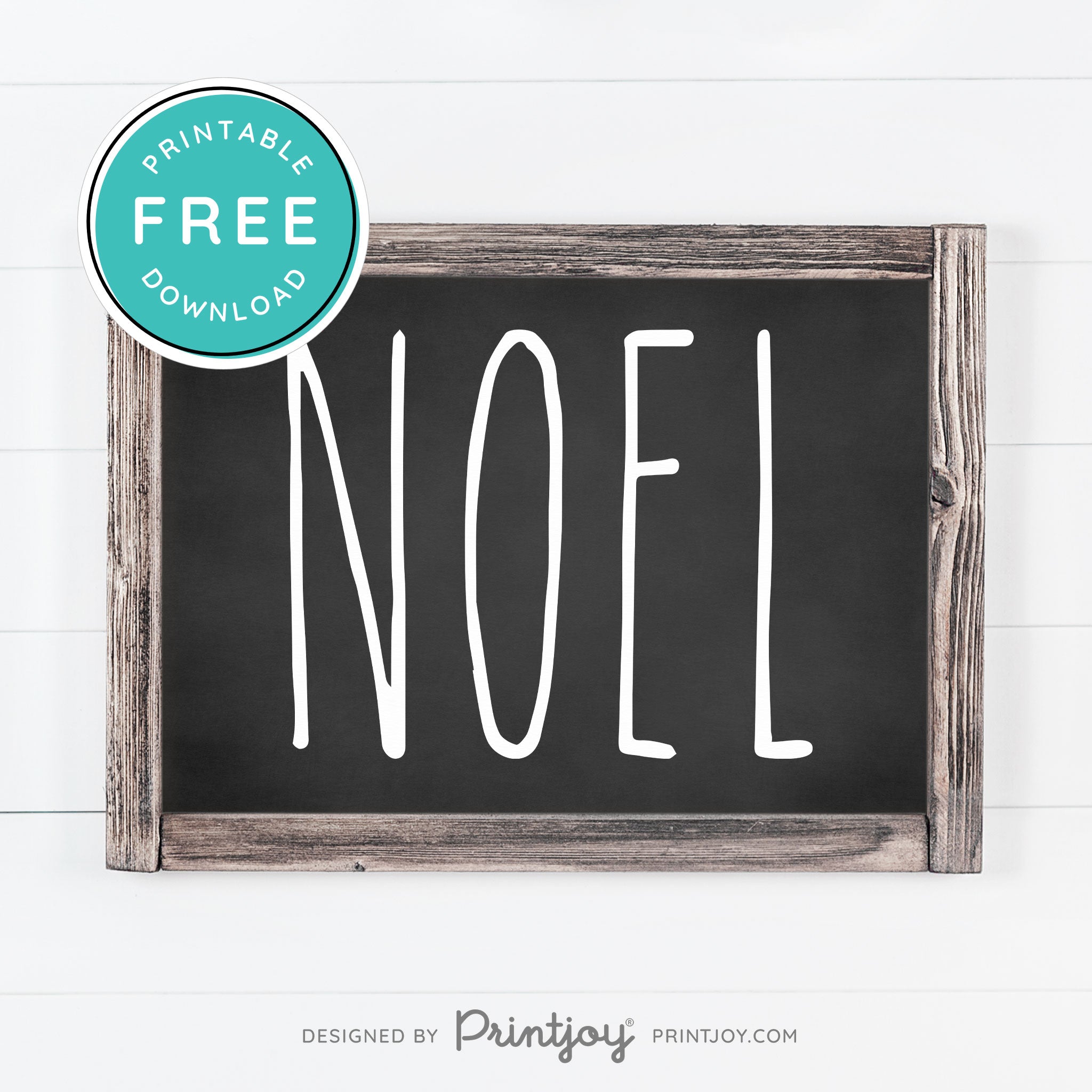 Free Printable Noel Christmas Farmhouse Winter Wall Art Decor Download - Printjoy