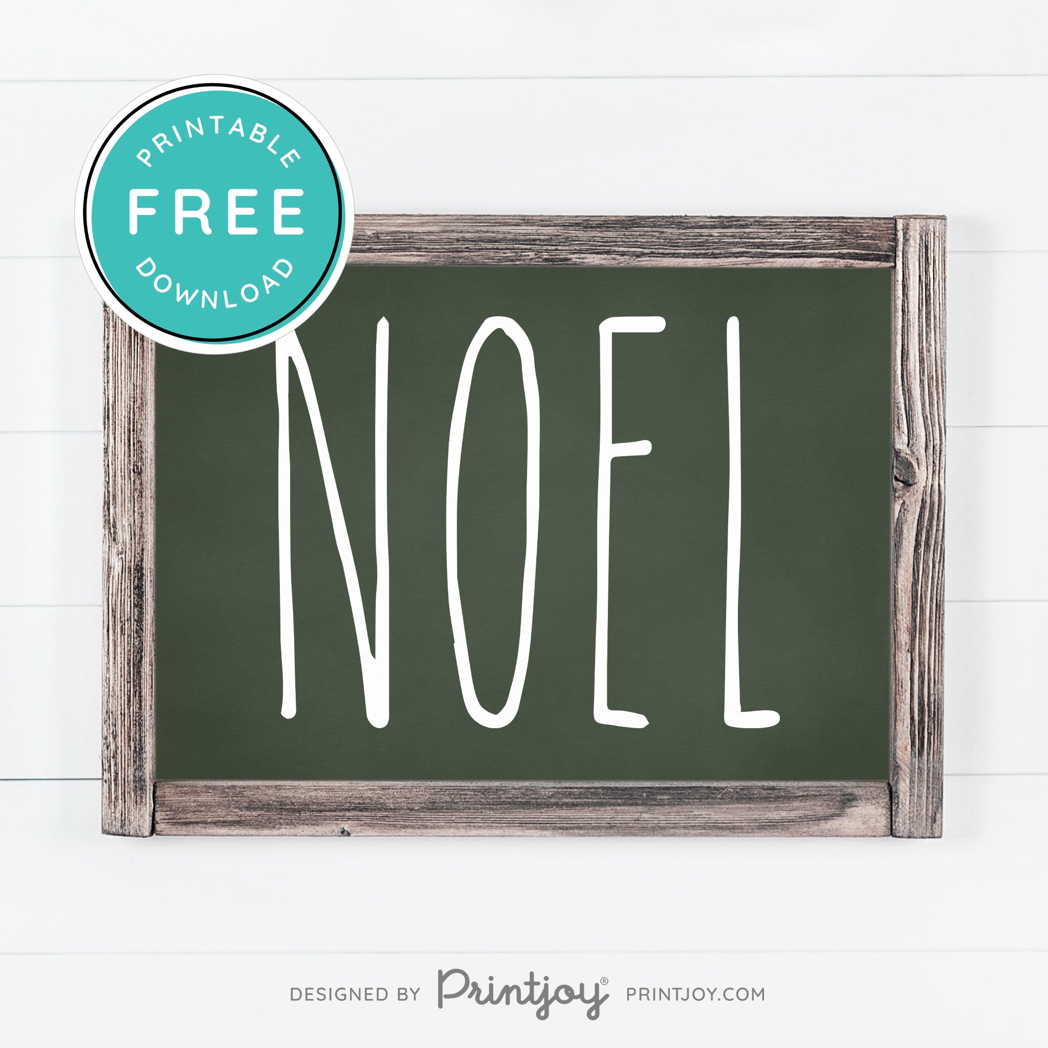 Free Printable Noel Christmas Farmhouse Winter Wall Art Decor Download - Printjoy