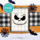 Free Printable Jack Pumpkin King Face Nightmare Halloween Wall Art Decor Download - Printjoy