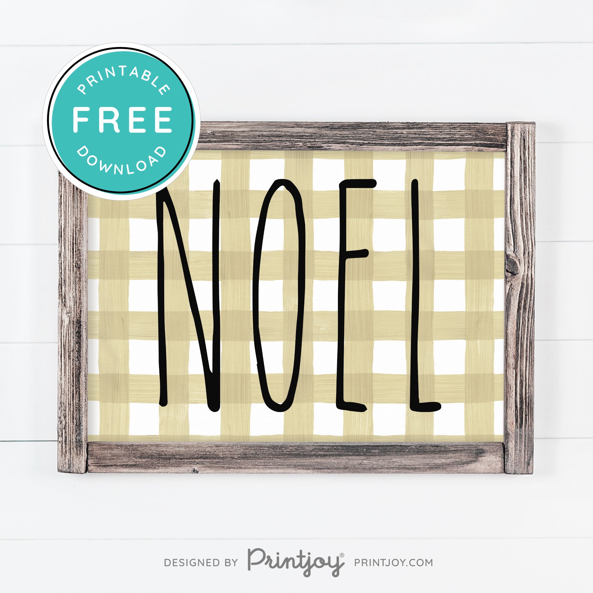 Free Printable Noel Christmas Farmhouse Winter Wall Art Decor Download - Printjoy