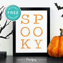 Free Printable Spooky Modern Halloween Wall Art Decor Download - Printjoy