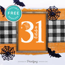 Free Printable October 31 Halloween Wall Art Decor Download - Printjoy