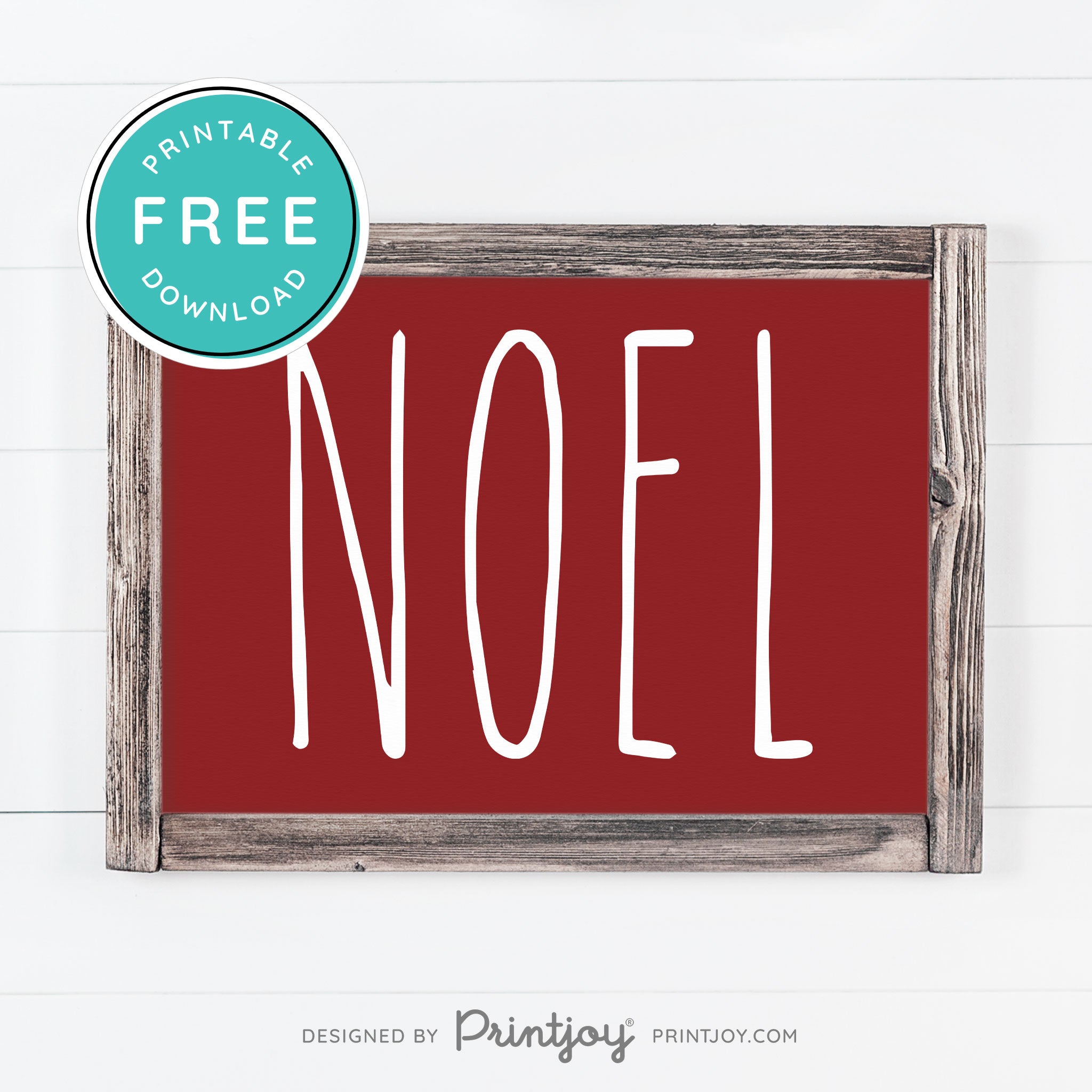 Free Printable Noel Christmas Farmhouse Winter Wall Art Decor Download - Printjoy