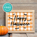 Free Printable Happy Halloween Bats Wall Art Decor Download - Printjoy