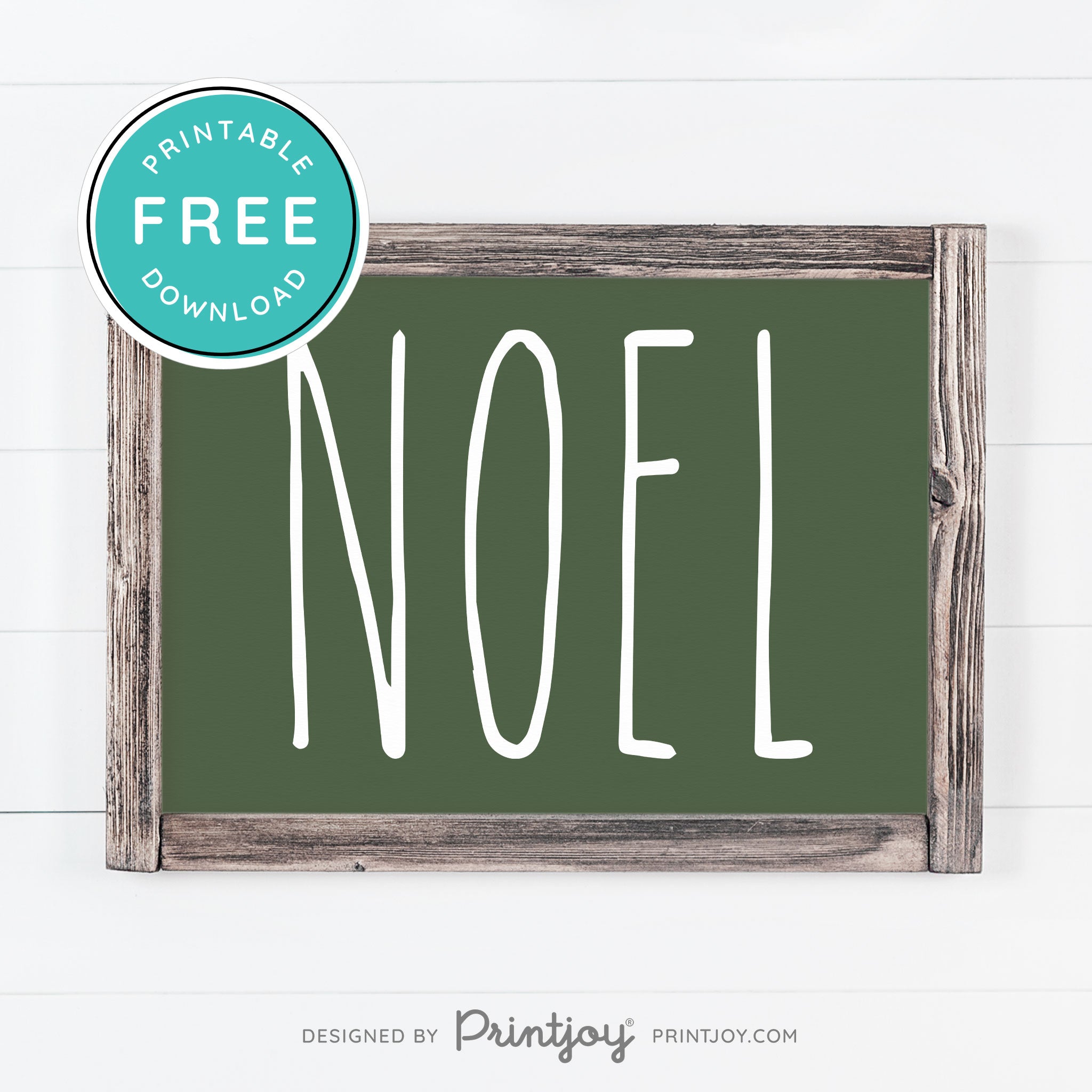 Free Printable Noel Christmas Farmhouse Winter Wall Art Decor Download - Printjoy