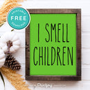 Free Printable I Smell Children Hocus Pocus Modern Farmhouse Halloween Wall Art Decor Download - Printjoy