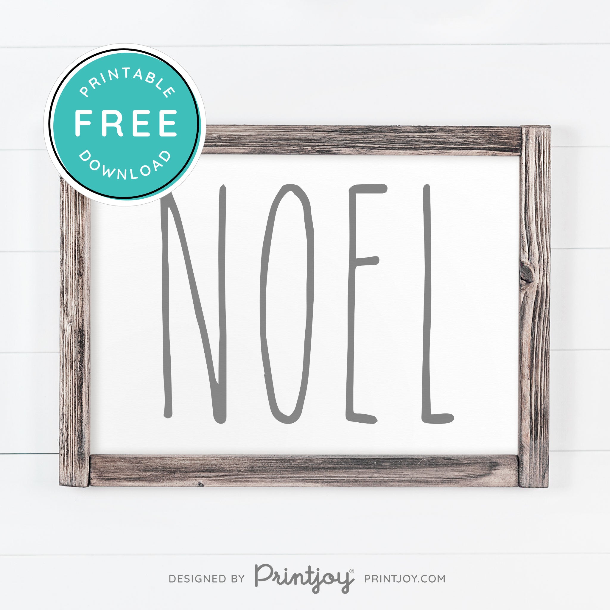 Free Printable Noel Christmas Farmhouse Winter Wall Art Decor Download - Printjoy