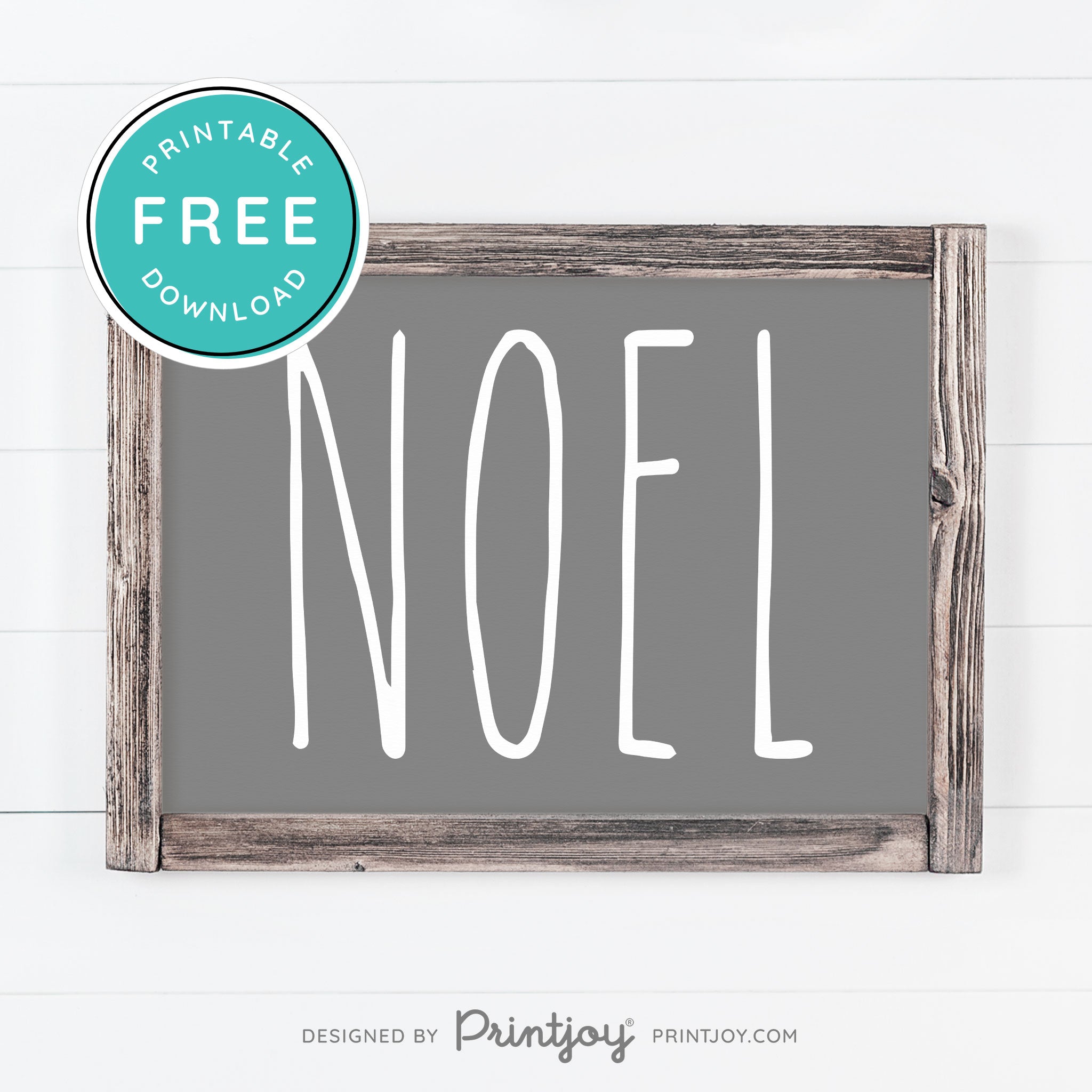 Free Printable Noel Christmas Farmhouse Winter Wall Art Decor Download - Printjoy