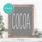 Free Printable Cocoa Farmhouse Christmas Winter Wall Art Decor Download - Printjoy