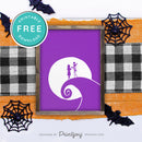 Free Printable Jack And Sally Nightmare Halloween Wall Art Decor Download - Printjoy