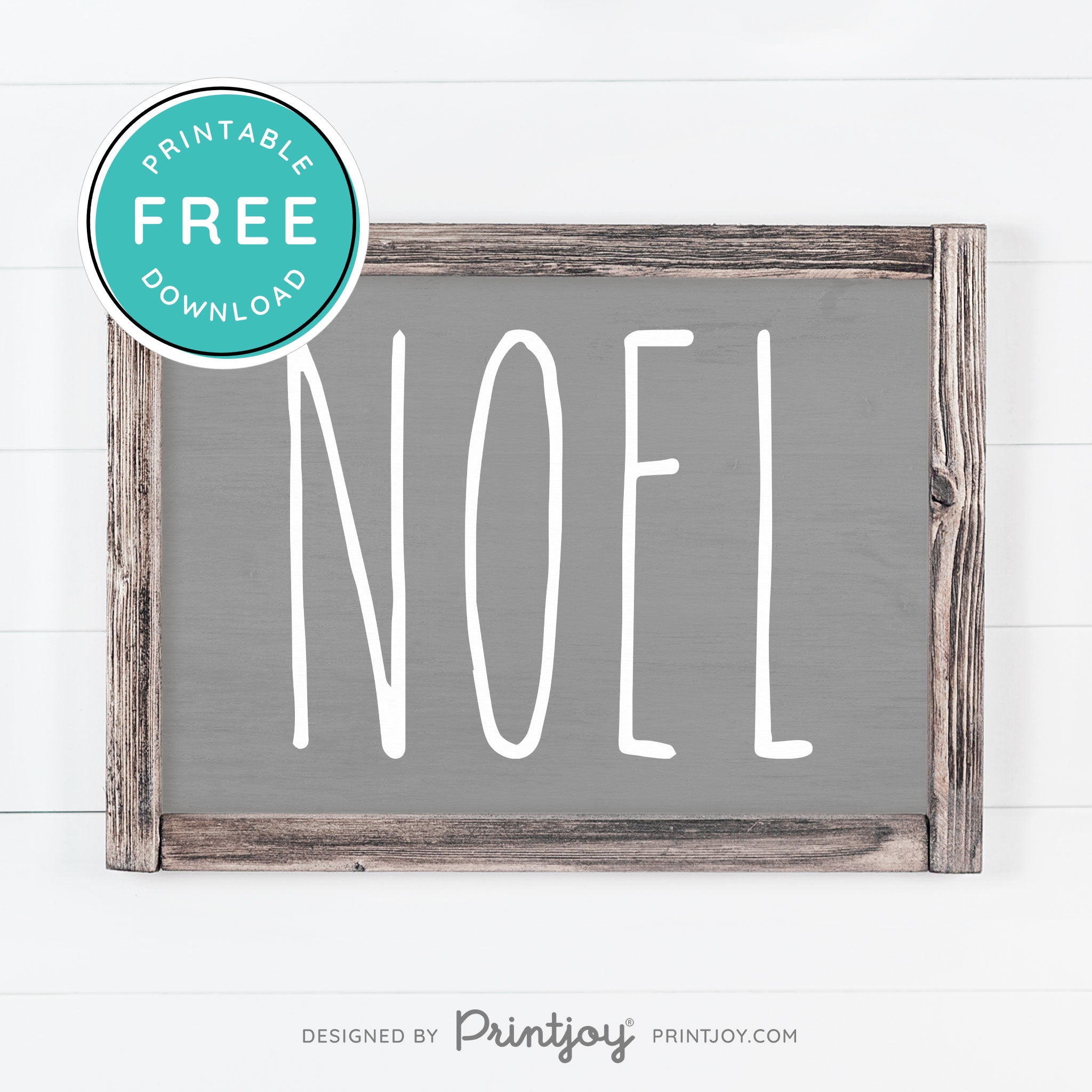 Free Printable Noel Christmas Farmhouse Winter Wall Art Decor Download - Printjoy