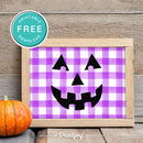 Free Printable Jack O Lantern Pumpkin Face Halloween Wall Art Decor Download - Printjoy
