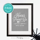 Free Printable Hocus Pocus Co Witches Wanted Apply Within Halloween Wall Art Decor Download - Printjoy