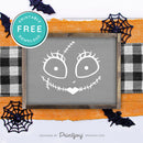 Free Printable Sally Rag Doll Face Nightmare Halloween Wall Art Decor Download - Printjoy