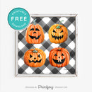 Free Jack O Lantern Faces Printable Wall Art • Halloween Pumpkin Decor • Free Download - Printjoy