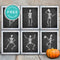 Free Printable Dancing Skeletons Halloween Wall Art Decor - Printjoy