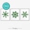 Free Printable Glitter Snowflakes Set Of 3 Winter Wall Art Decor Download - Printjoy