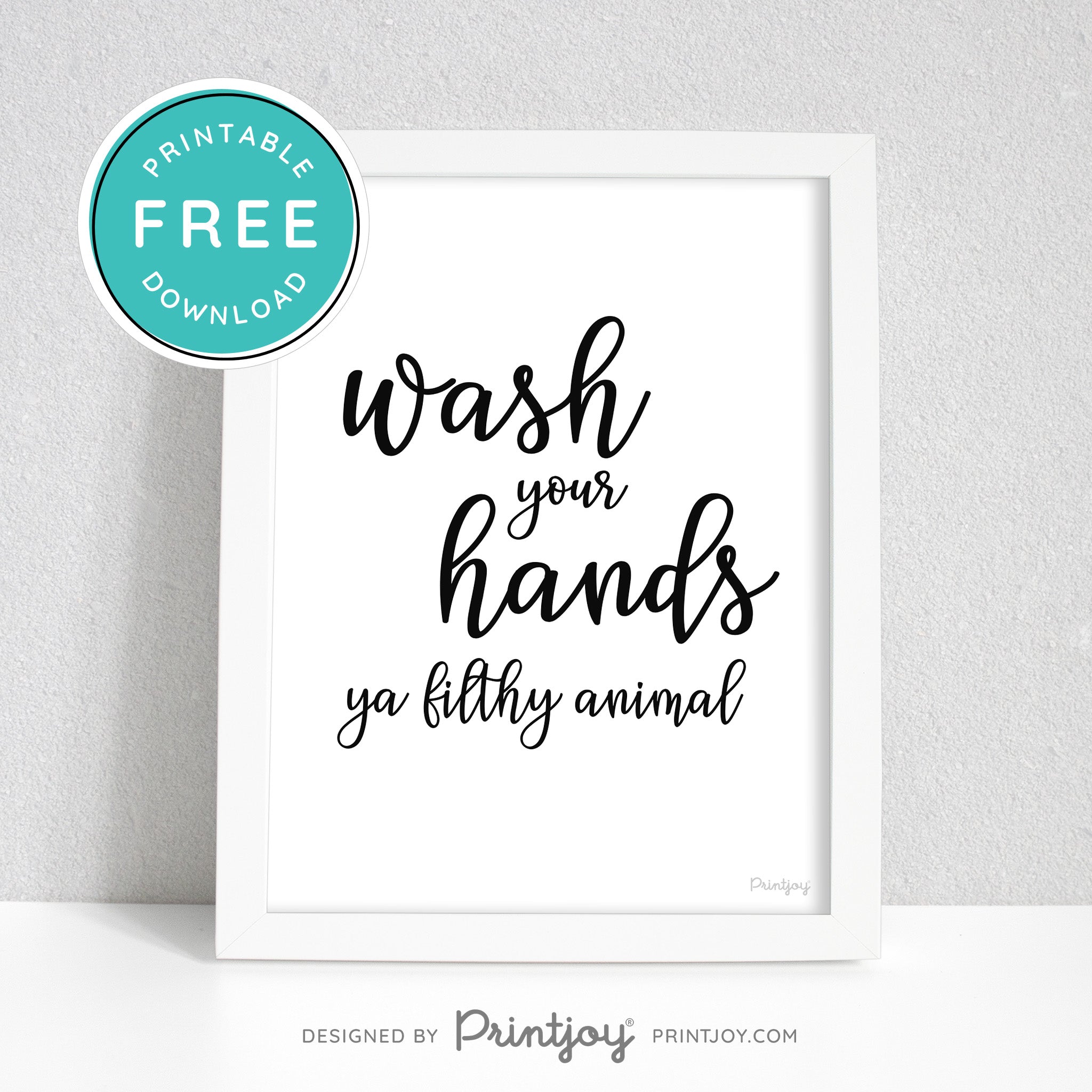 wash your hands sign printable
