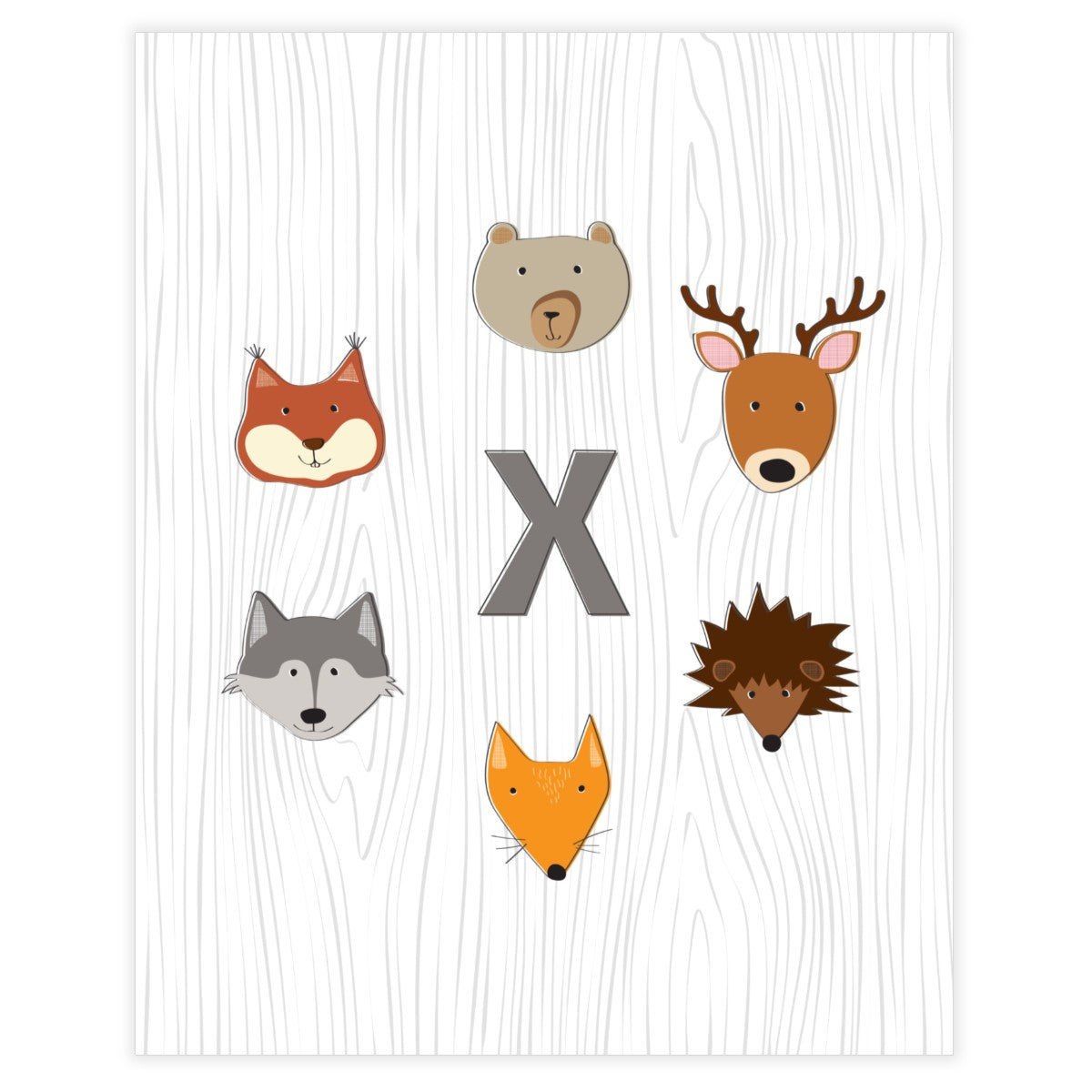 Woodland Monogram • Baby Boy Nursery • Wall Art Decor • Free Printable - Printjoy