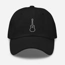 Acoustic Guitar Line Art Hat - Printjoy