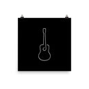 Acoustic Guitar Wall Art Poster - Printjoy